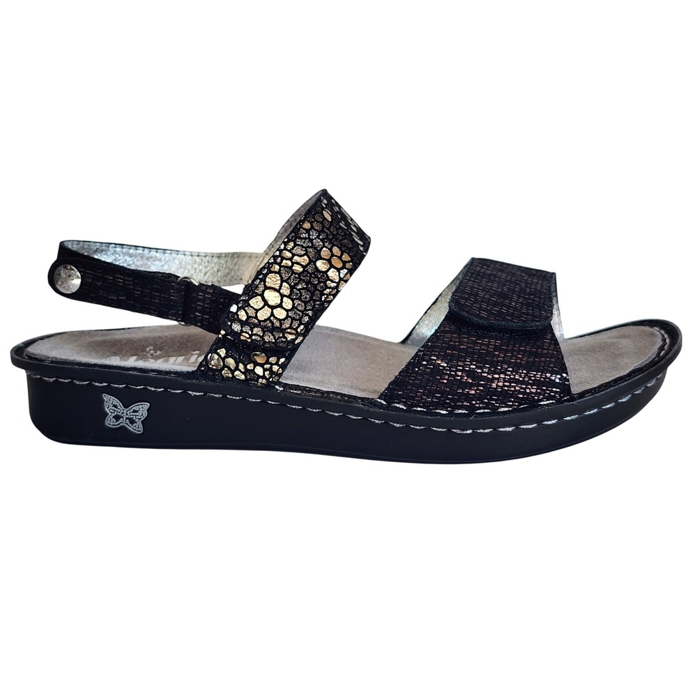 Alegria Verona Bronze Swirl Leather Comfort Sandals Womens 40 9-9.5 VER-780 NEW